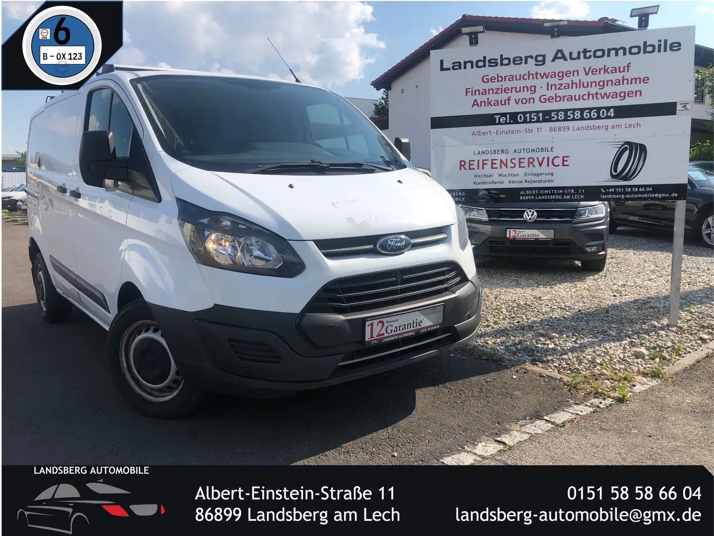 Ford Transit Custom Kasten 270 L1 Weiß - 1