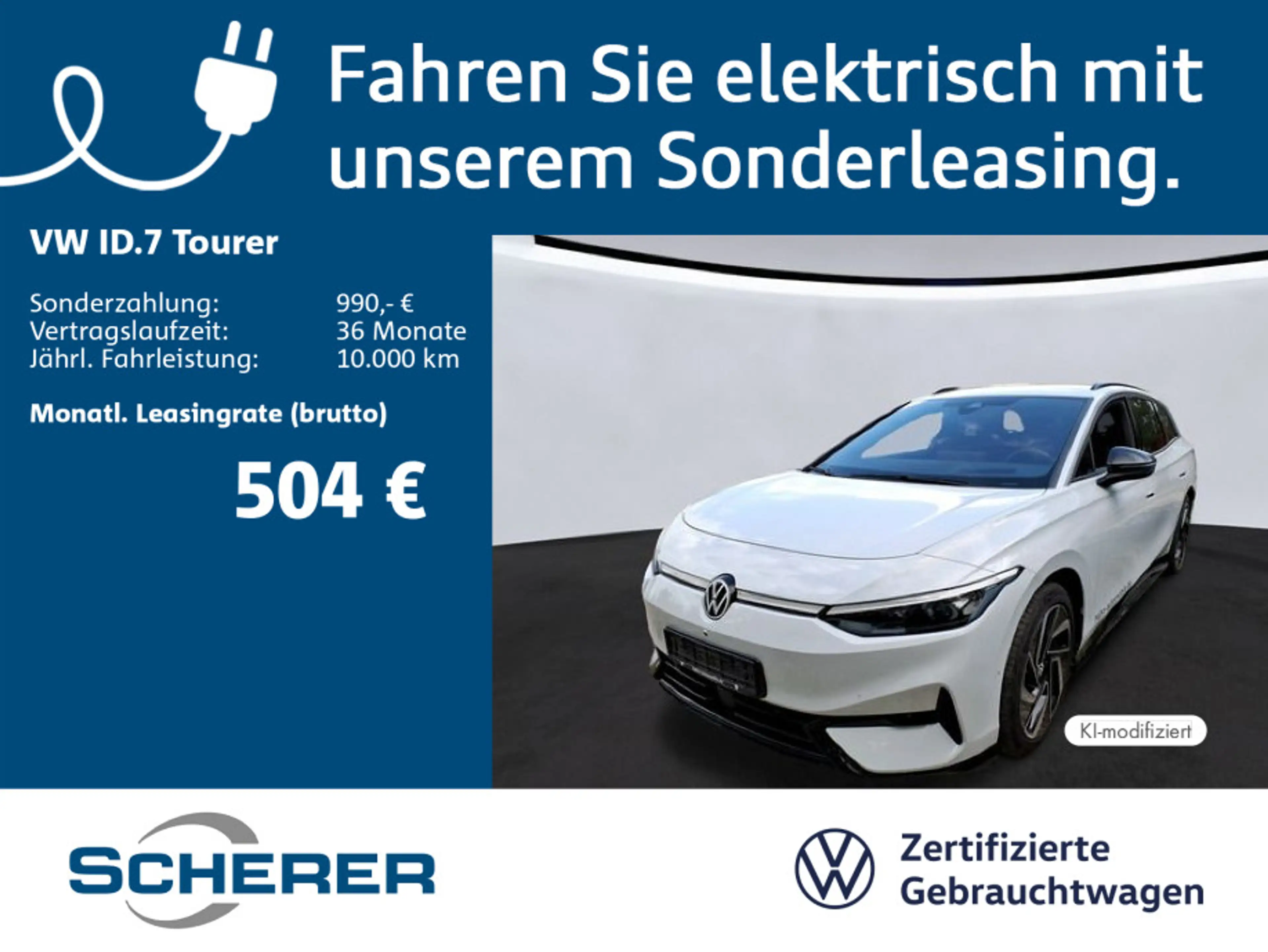 Volkswagen ID.7 Pro AHK IQ.Light 360° SHZ Lenkradhei