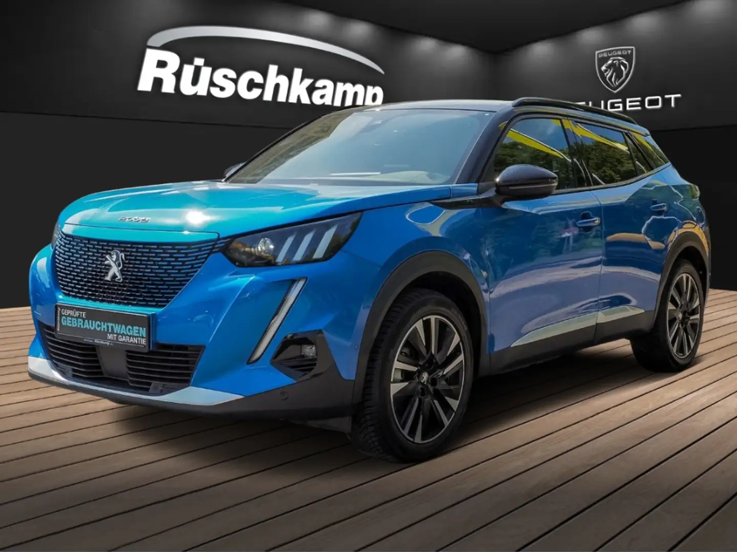 Peugeot 2008 GT NAVI SHZ Voll-LED RückKam Klimaauto Blau - 1