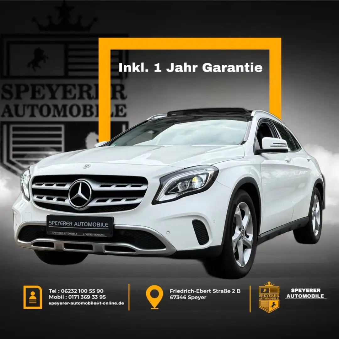 Mercedes-Benz GLA 180 |LED|NAVI|SHZ|KAMERA|PANORAMA-DACH| Blanc - 1