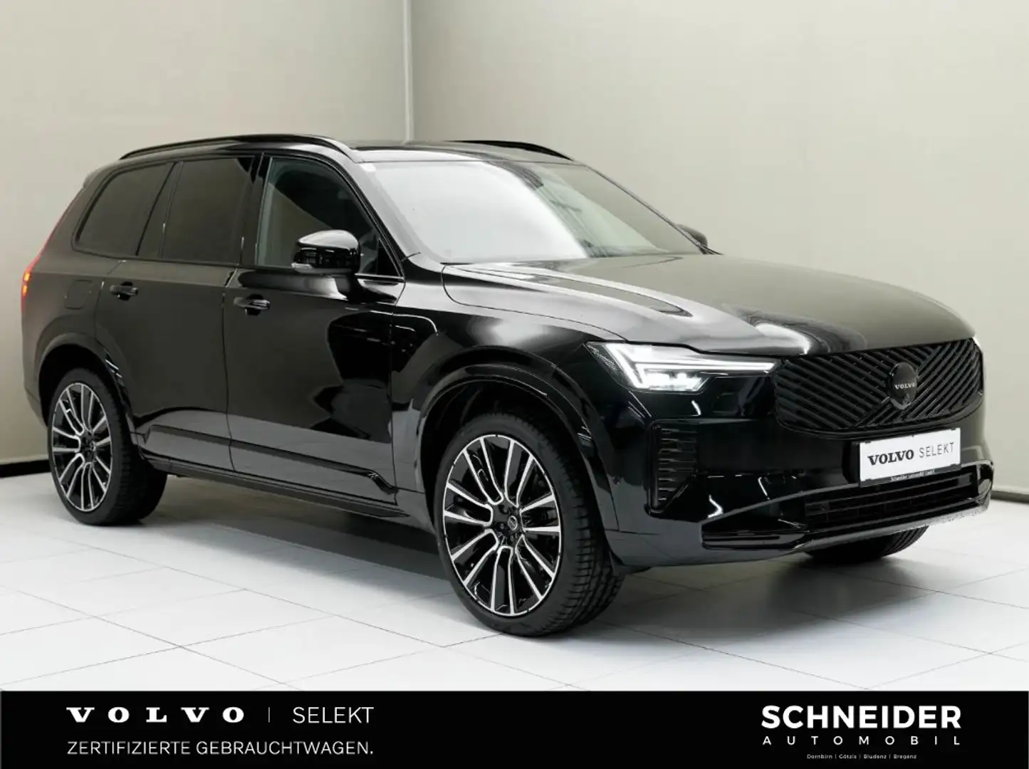 Volvo XC90 Black Edition Ultra, T8 Plug-in Hybrid, Elektrisch Schwarz - 1