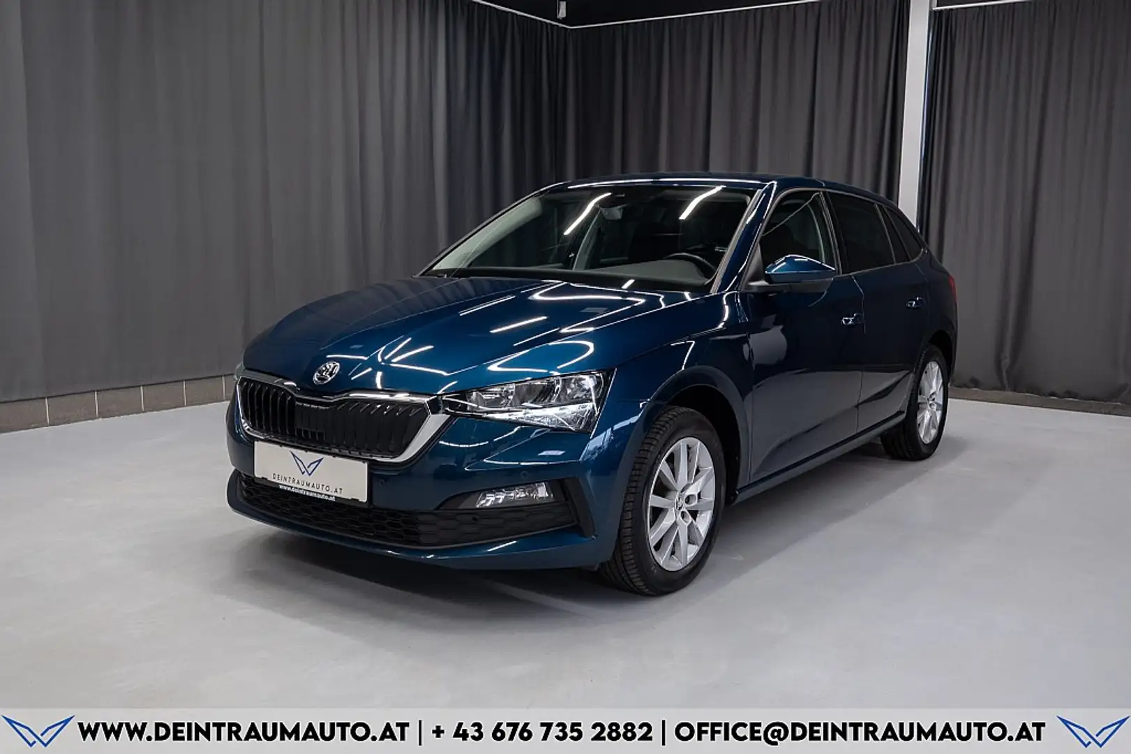 Skoda Scala 1,0 TSI Ambition*R-KAMERA*AHK*SHZ*LED*LANE-ASSIST* Blau - 1