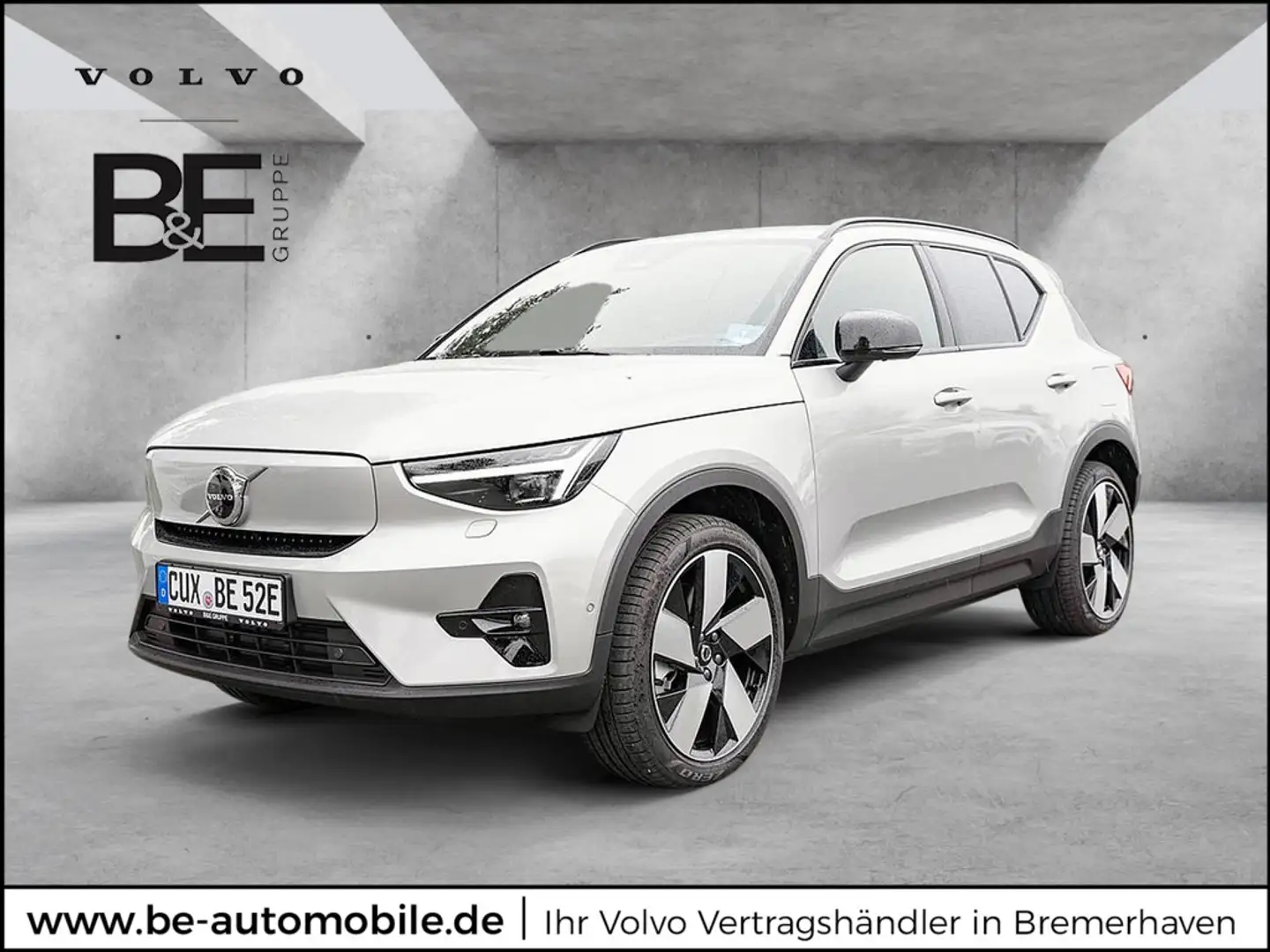 Volvo EX40 Twin Plus Dark 20° H/K 360° AHK Срібний - 1