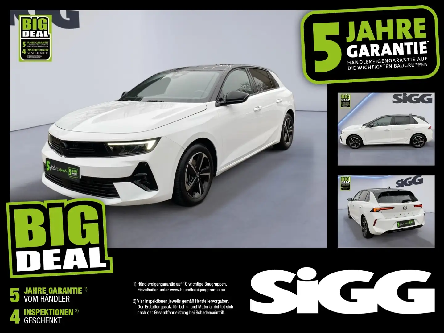 Opel Astra L 1.2 Turbo GS 2xKlima 360 AUT DynLicht LM Weiß - 1