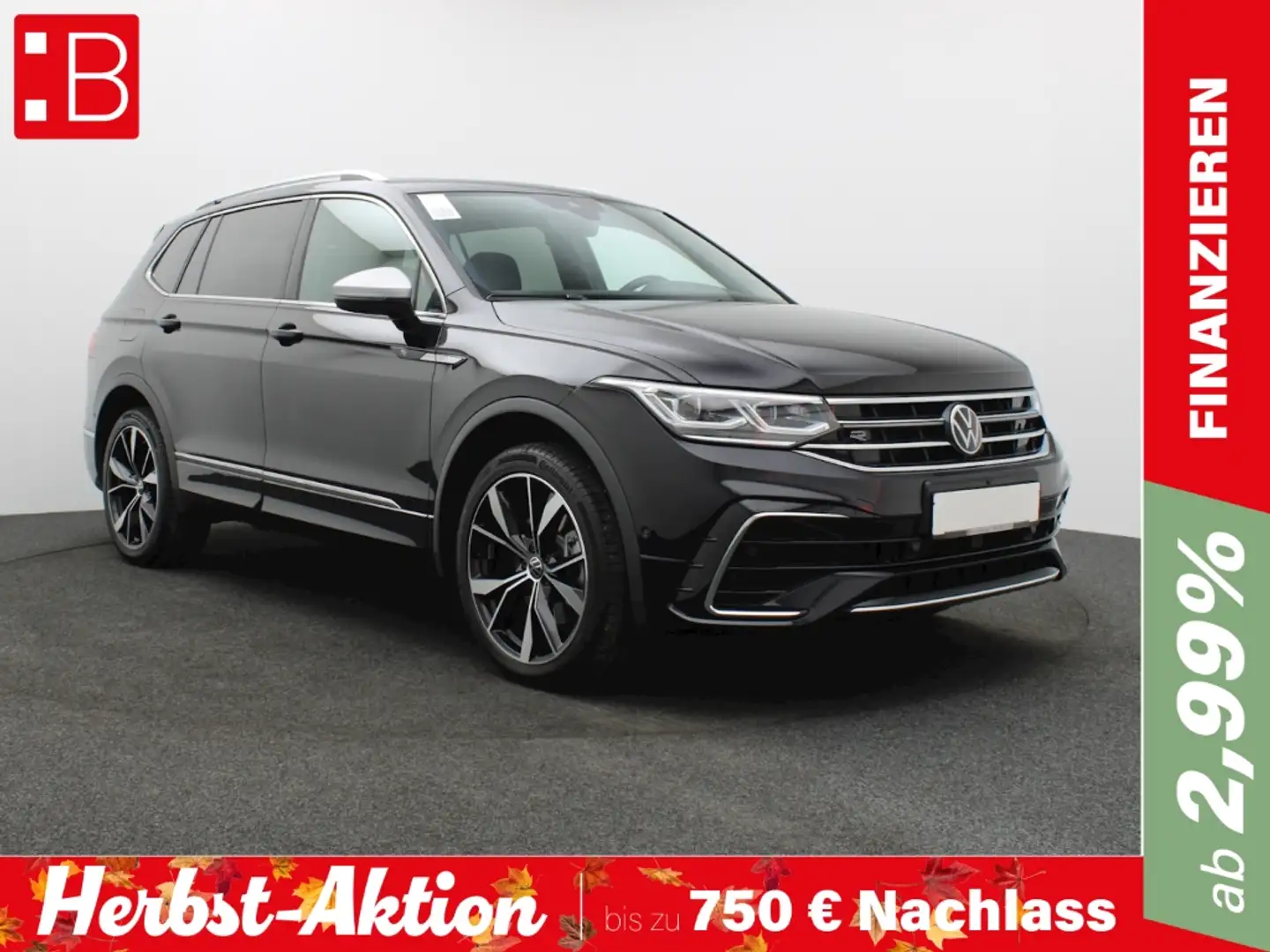 Volkswagen Tiguan Allspace 2.0 TDI DSG 4Mo. R-Line 7-S. PANO AHK 20 MISANO AR Schwarz - 1