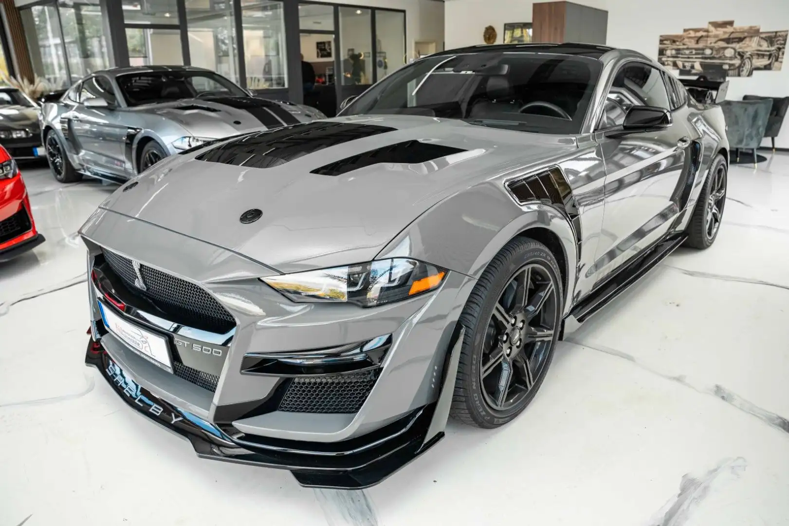 Ford Mustang GT 5,0 GT 500 SHELBY PREMIUM VOLL Gris - 1