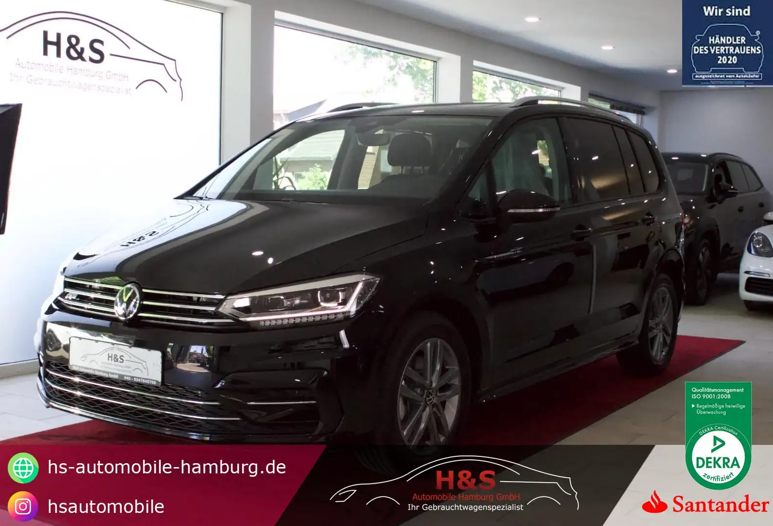 Volkswagen Touran 2.0 TDI Highline/R-LINE BMT 7 Sitzer*PANORAMA Schwarz - 1