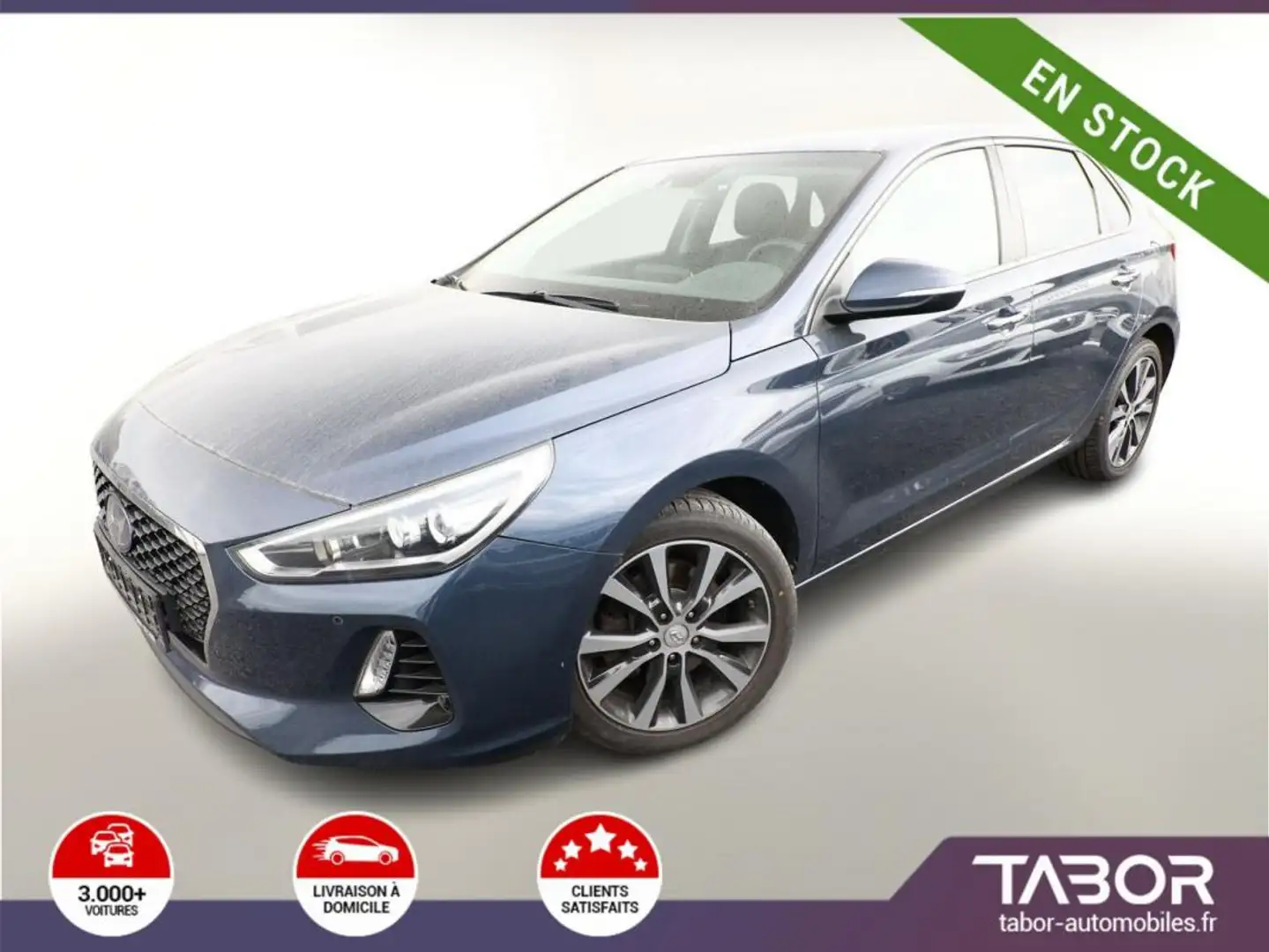Hyundai i30 1.4 T-GDI 140 DCT Premium cuir ACC Kék - 1