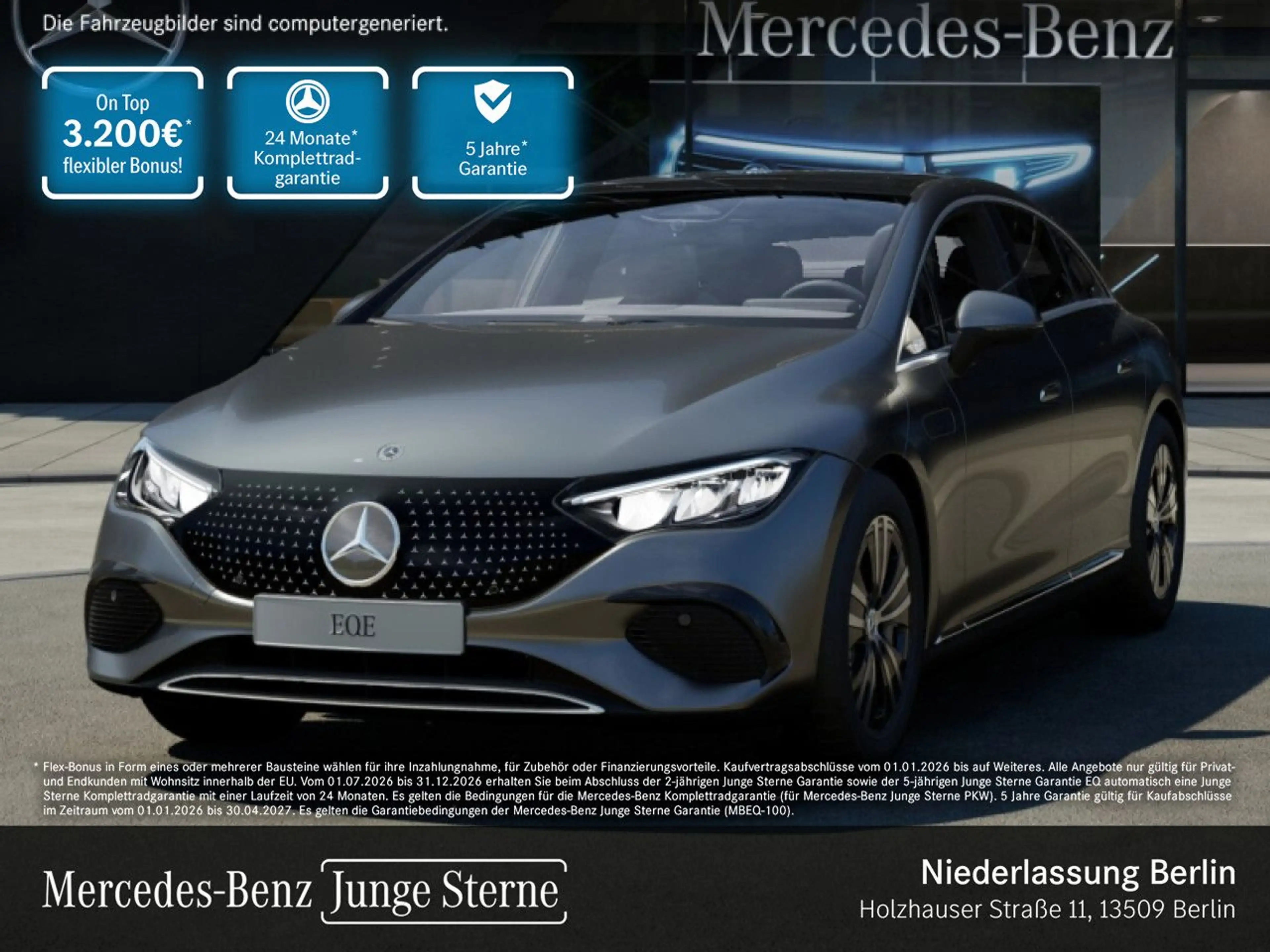 Mercedes-Benz EQE 300 Avantgarde WideScreen Pano Navi Premium