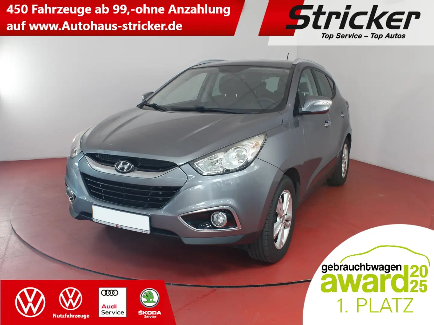 Hyundai iX35 2.0CRDi TÜV bis 04/2027 Rückfahrkamera Sitzheizun Серебристый - 1