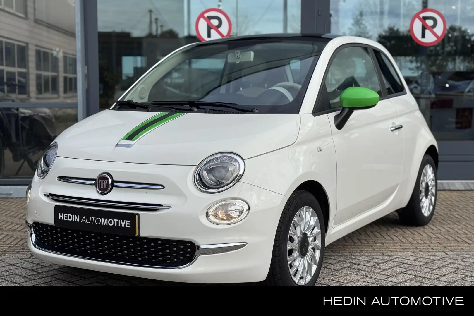 Fiat 500 1.0 Hybrid Lounge | Navigatie | Panoramadak | Airc Blanc - 1
