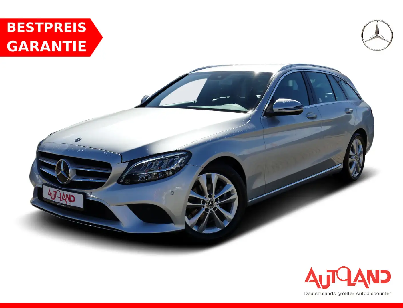 Mercedes-Benz C 160 C180 T-Modell  Avantgarde LED Navi PDC Tempomat Argent - 1