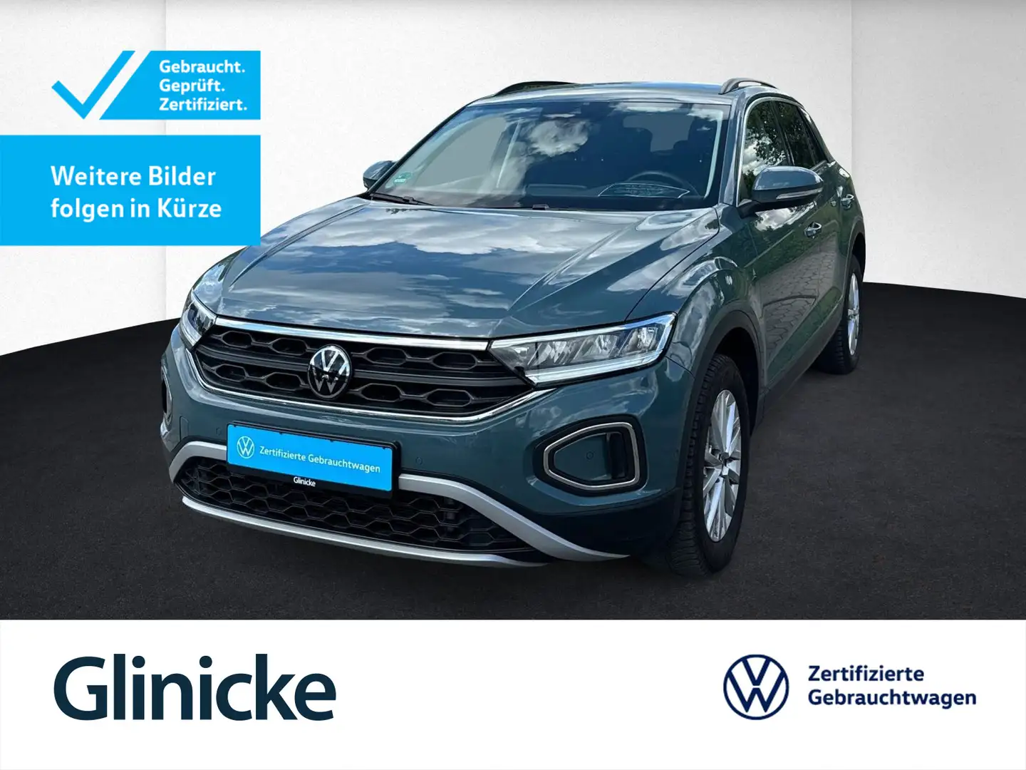 Volkswagen T-Roc 1.0 TSI Life Navi+Sitzh.+Clima+DAB+PDC Blau - 1