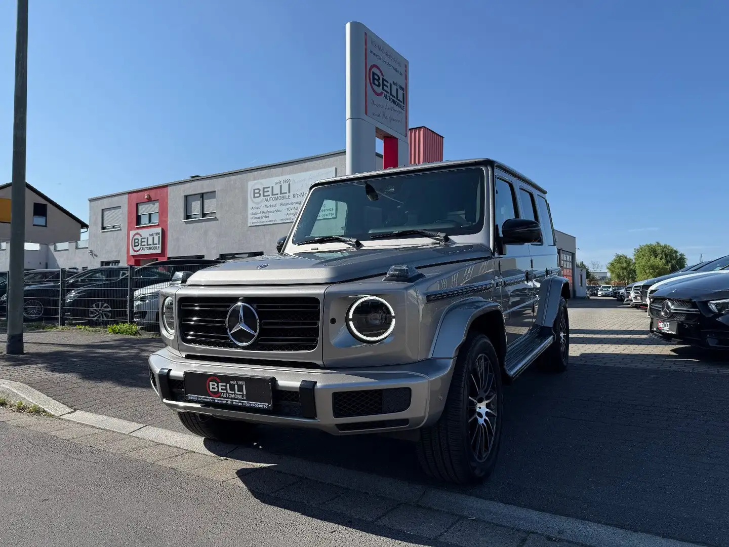 Mercedes-Benz G 500 G500 AMG-Line 360° Burmester 1.Hand FINANZIERUNG Zilver - 1