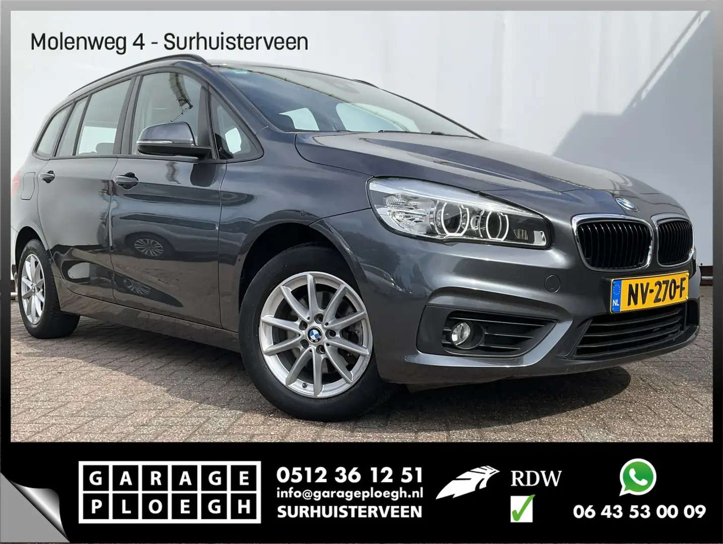 BMW 2-serie Gran Tourer 7-Pers Executive Trekhhaak Nav Grijs - 1