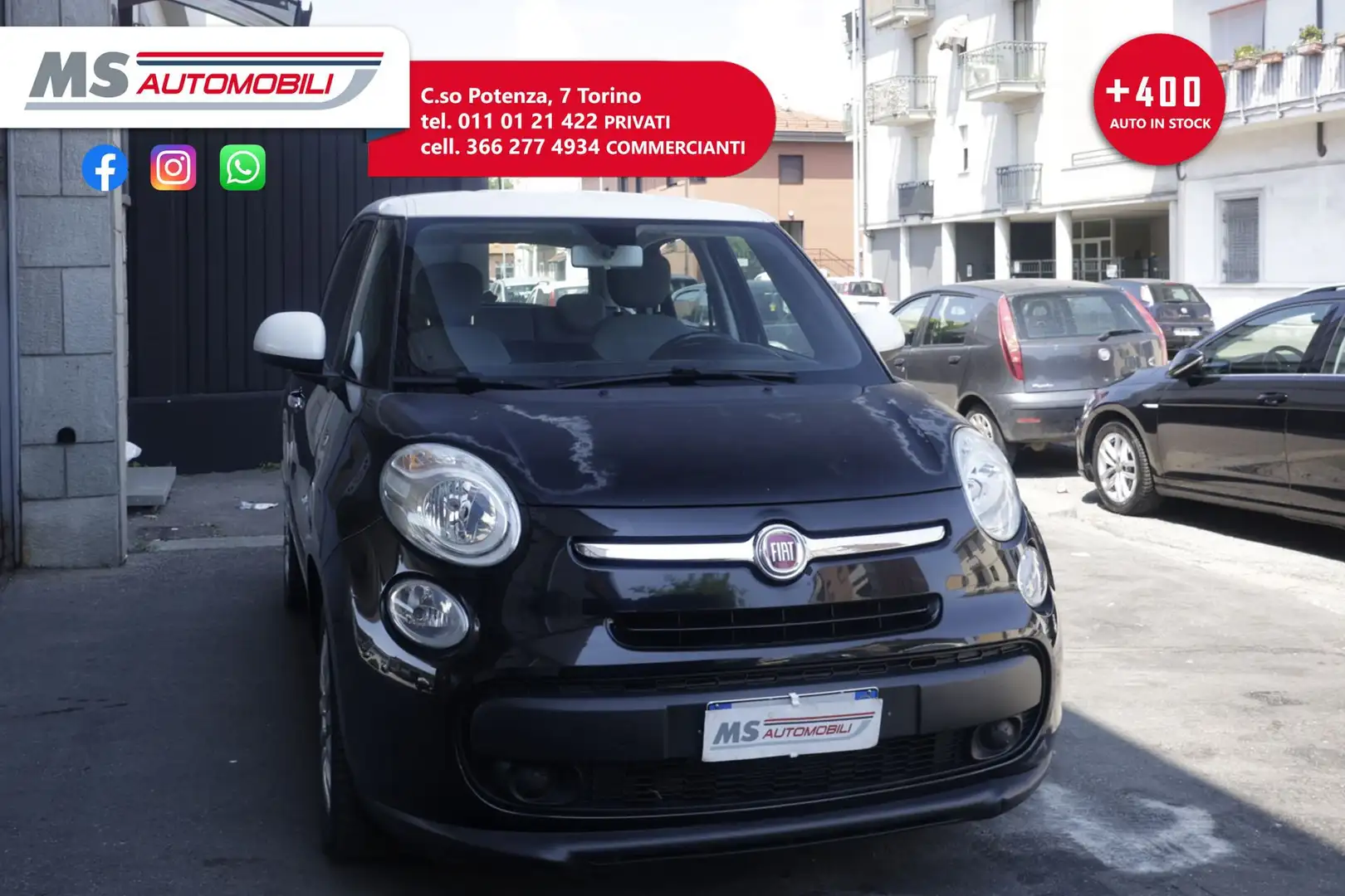 Fiat 500L FIAT 500L 1.3 Multijet 85 CV Lounge  Unicoproprie Nero - 1