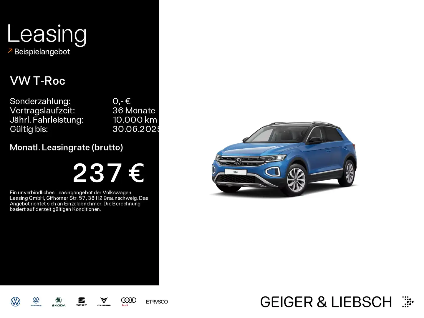 Volkswagen T-Roc T-ROC 1.5 TSI DSG STYLE*LED*AHK*NAVI*KLIMA*PDC*S Blau - 1