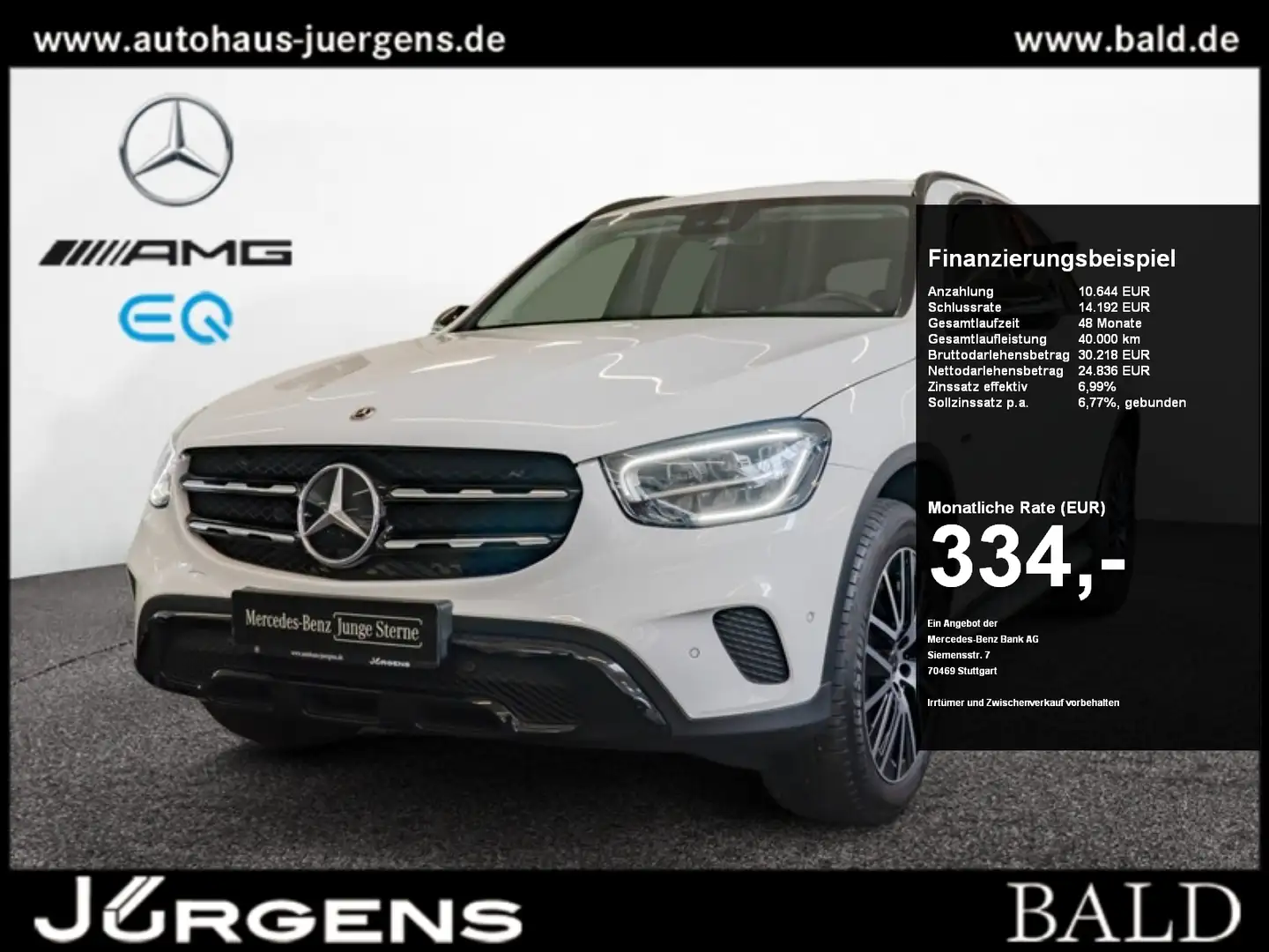 Mercedes-Benz GLC 300 e 4M Avantgarde/Wide/Night/Cam/Totw/19' Weiß - 1