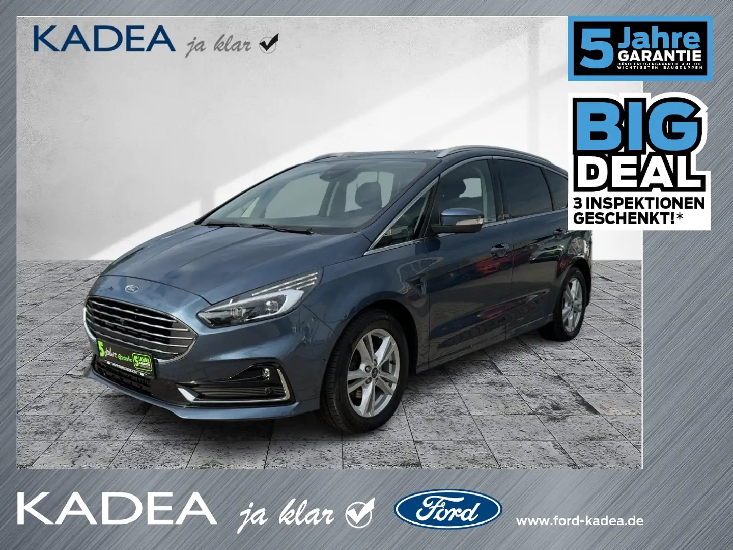 Ford S-Max 2.0 EcoBlue Titanium LED*2xCAM*ACC*el Heck Blau - 1