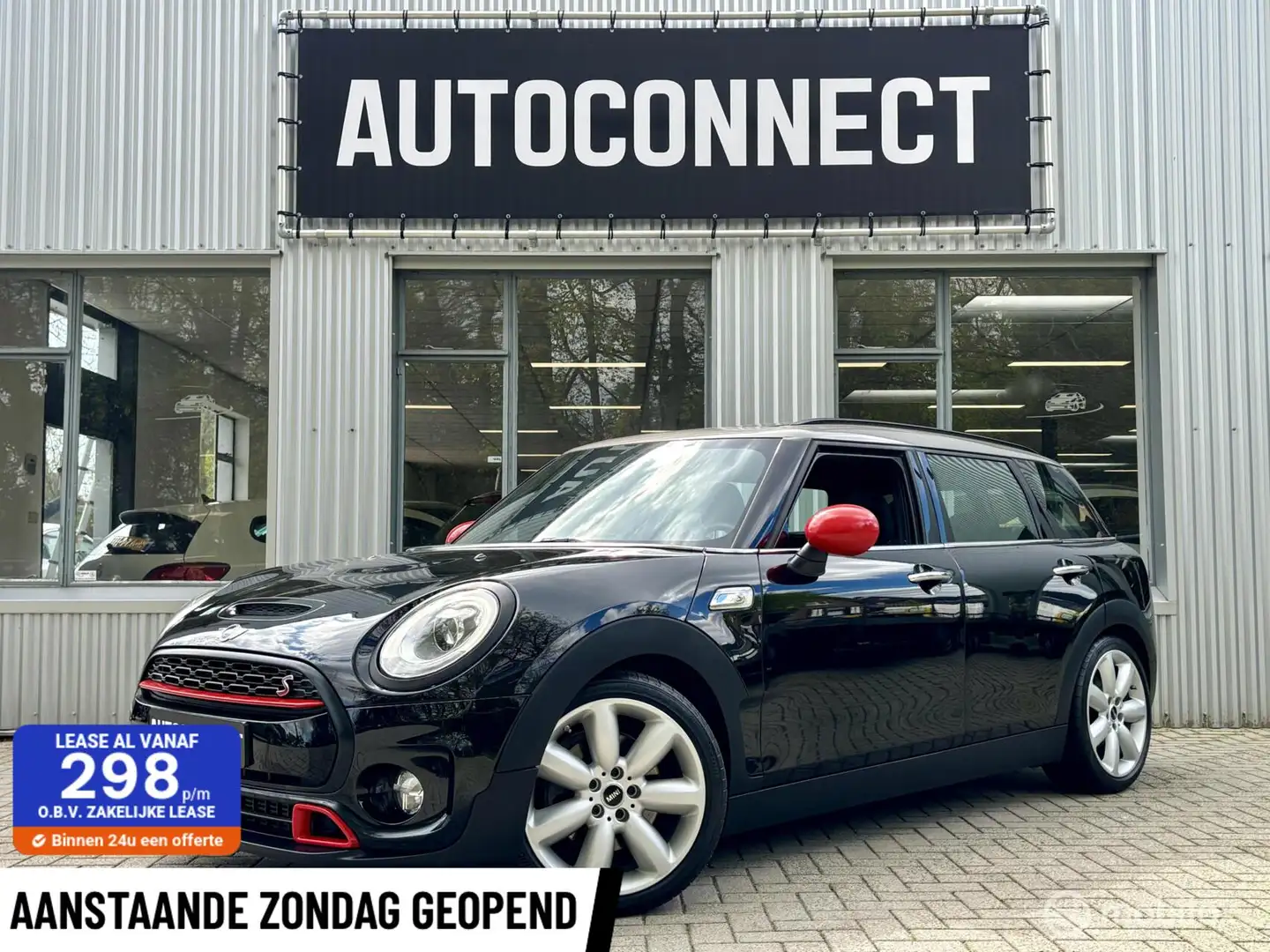MINI Cooper S Clubman 2.0 AUTOMAAT, PANODAK, NAVI, HALF/LEDER, VOL OPTIE Negro - 1