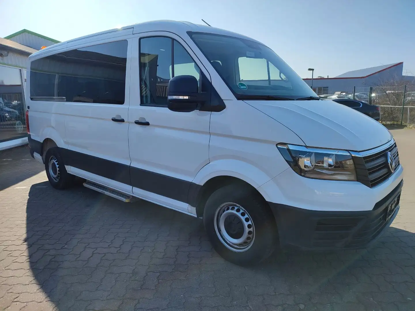 Volkswagen Crafter 35 mittellang  9 EINZELSITZE 3T ANHÄNGL. Blanc - 1
