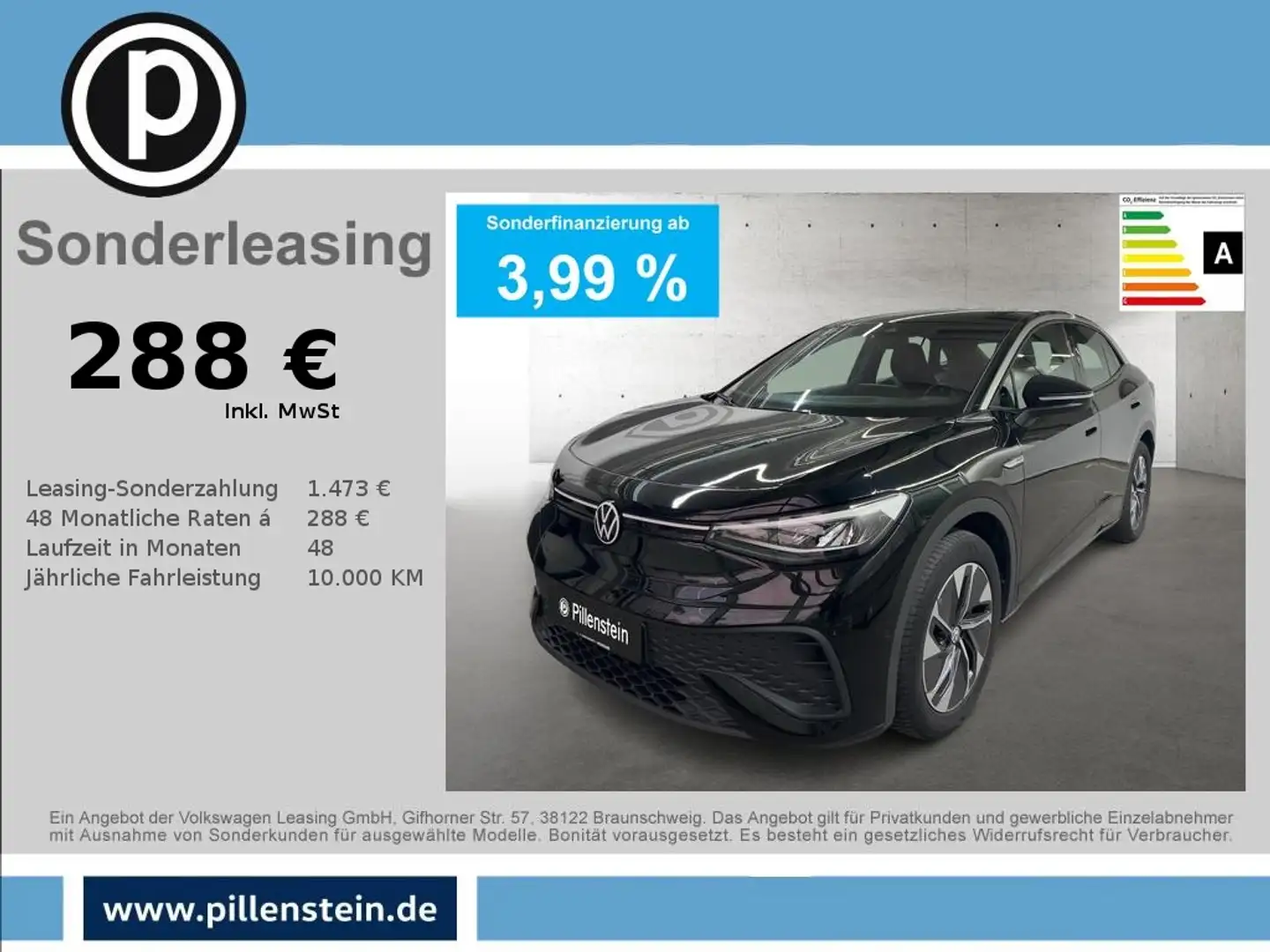 Volkswagen ID.5 Pro NAVI+AREA+ACC+EASY+77KW+19" Schwarz - 1