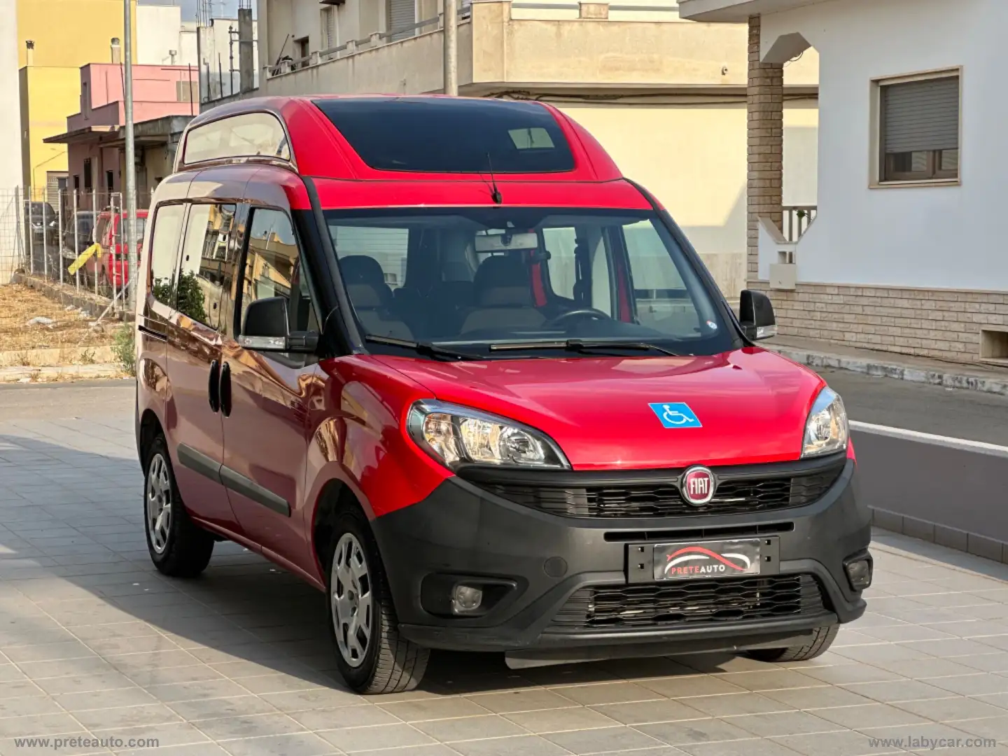 Fiat Doblo 1.4 Lounge TETTO ALTO TRASP. DISABILI Rosso - 2