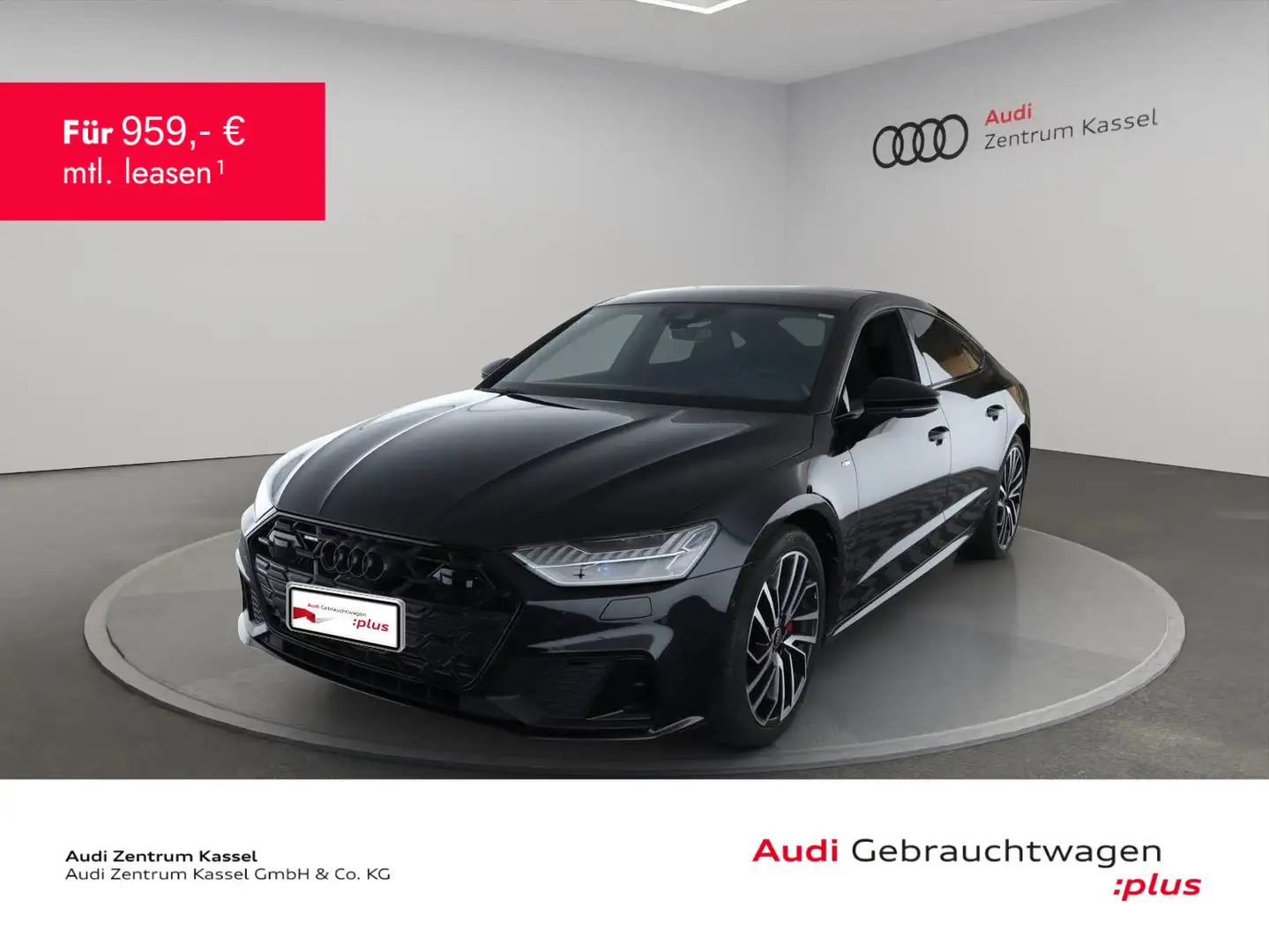 Audi A7 SB 55  TFSI e qu. S line Laser B&O HuD Pano Schwarz - 1