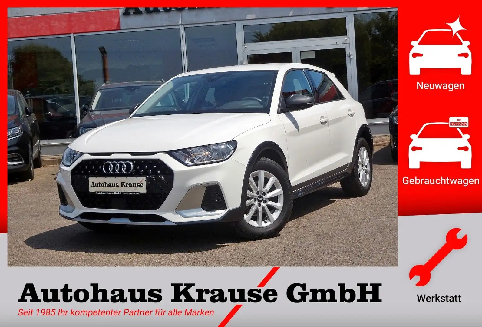 Audi A1 allstreet 30TFSI DSG-APP/NAVI/RFK/SHZ/VIRTUAL Weiß - 1