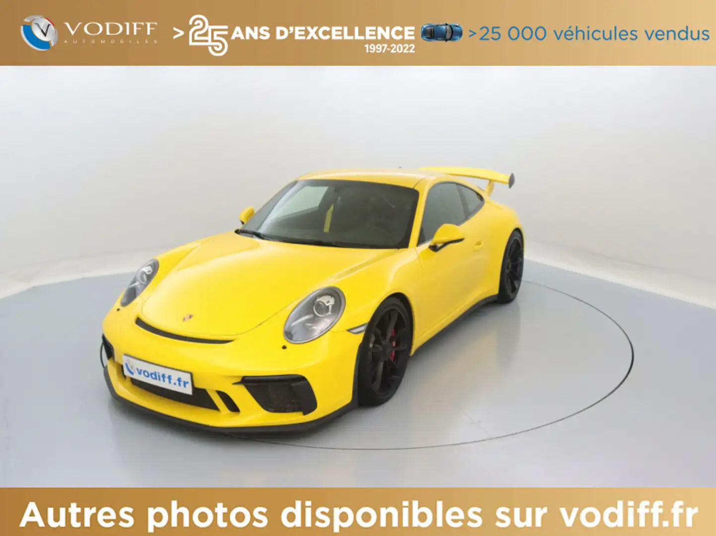 Porsche 991 GT3 500 CV PDK Jaune - 1
