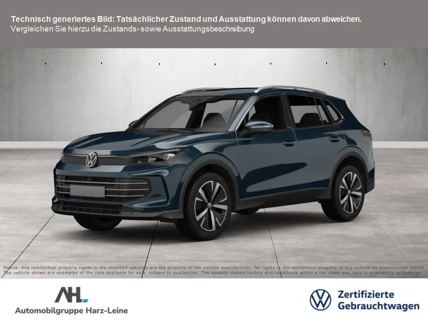 Volkswagen Tiguan 2.0 TDI Life DSG AHK LED+ Navi ACC RFK DAB App-Con Blau - 1