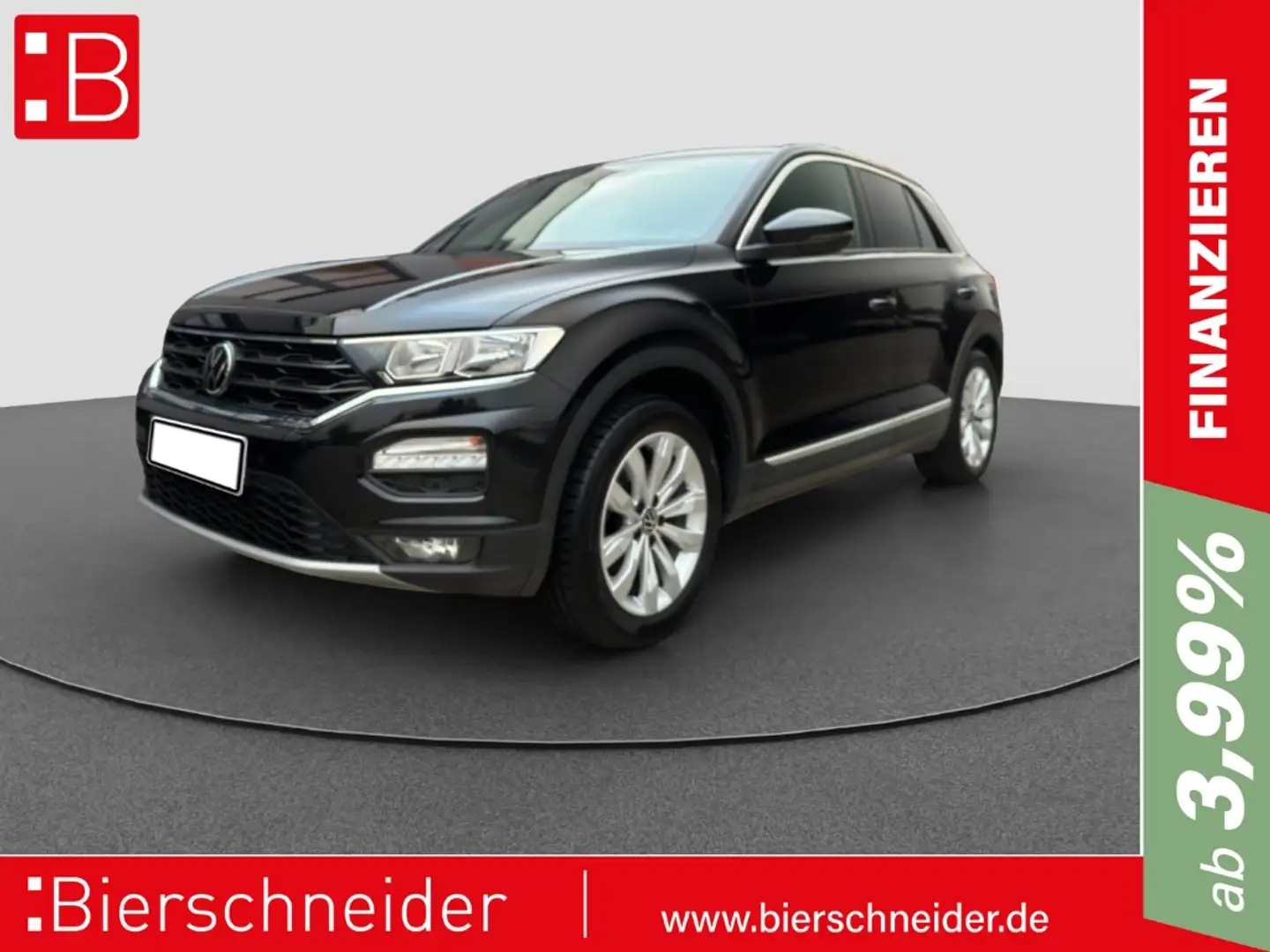 Volkswagen T-Roc 2.0 TDI DSG Sport AHK REAR VIEW NAVI SHZ Noir - 1