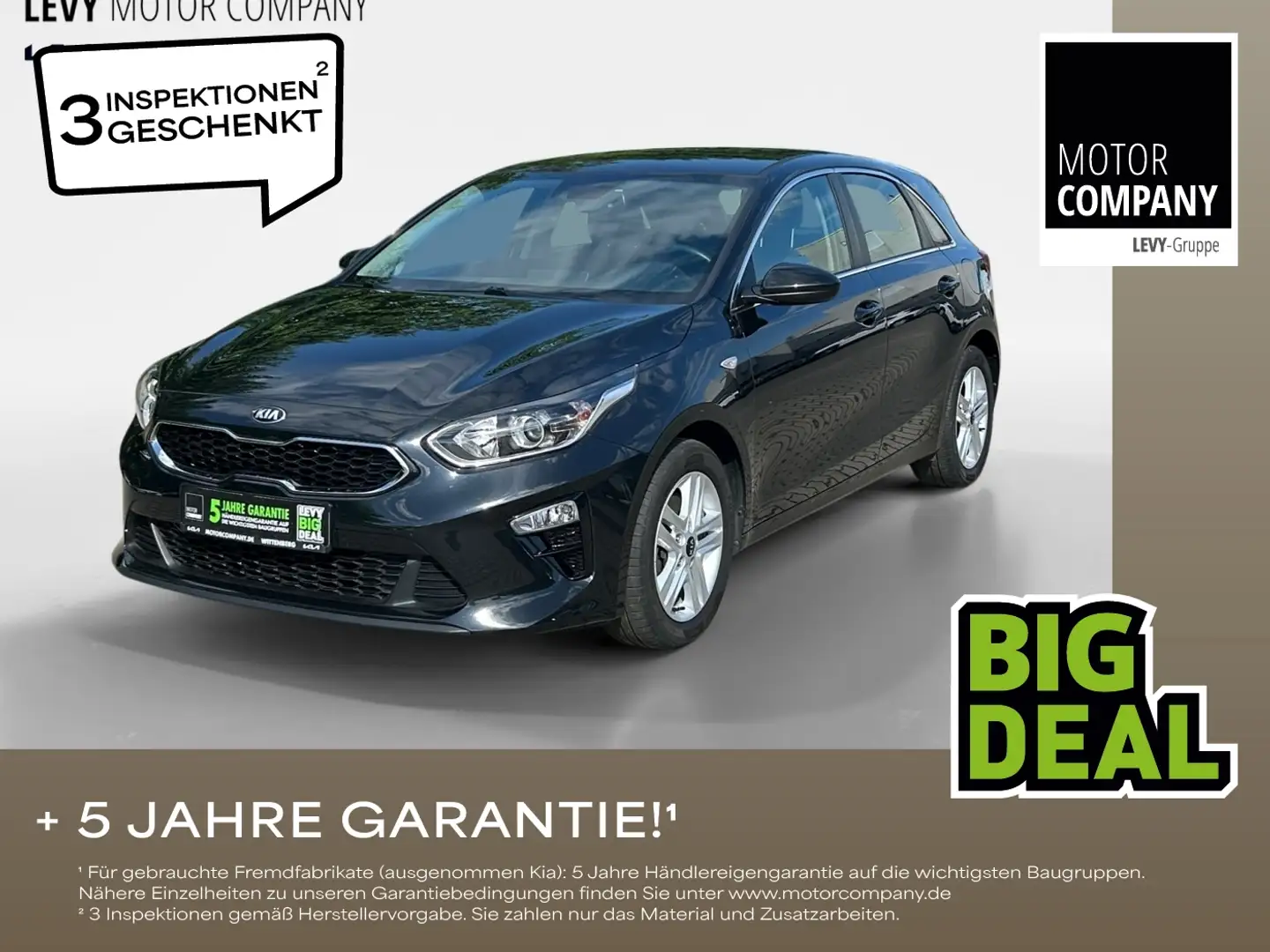 Kia Ceed / cee'd Ceed 1.4 T-GDI Vision Navi FLA SpurH LM KlimaA Schwarz - 1