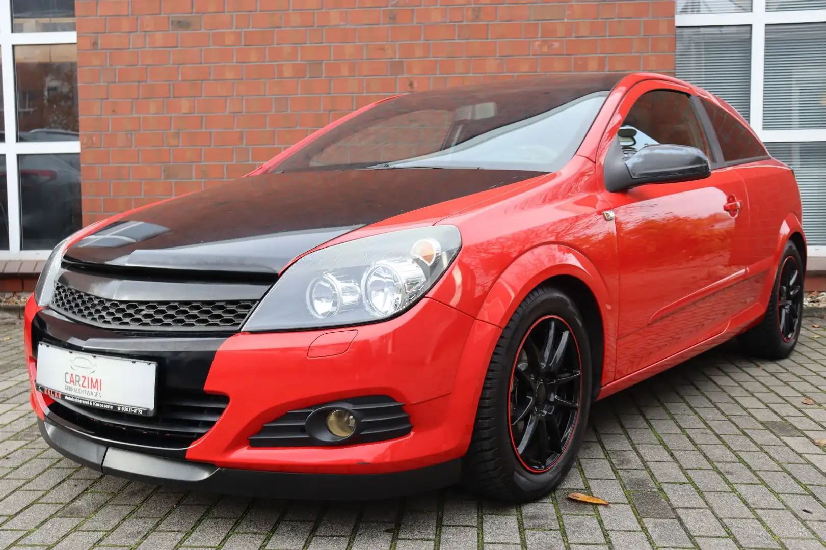 Opel Astra H GTC 1.6 Edition Plus H&R Sportauspuff Rot - 2