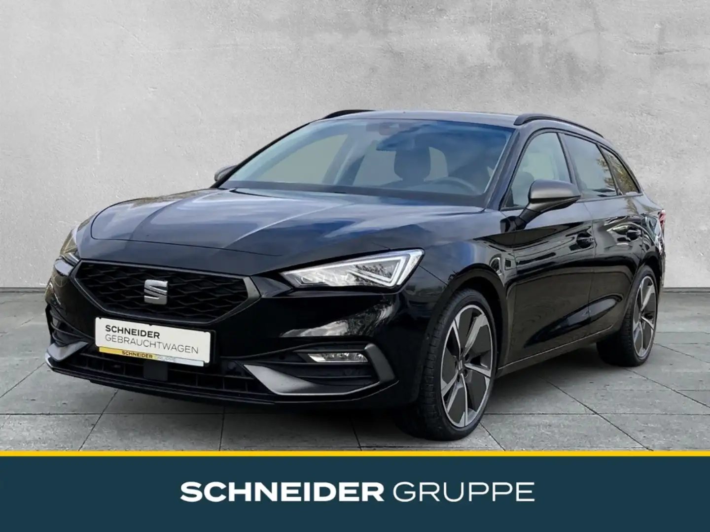 SEAT Leon Sportstourer 1.5 eTSI FR DSG LED+SHZ+PDC+ZV Noir - 1