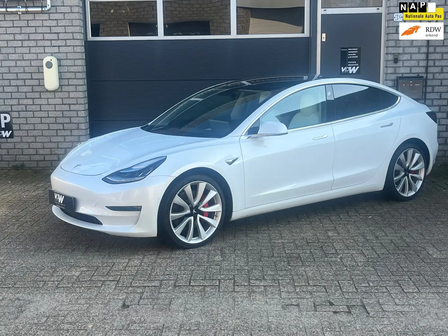 Tesla Model 3 Performa 463 pk NIEUWE !! accu tesla . Blanc - 1