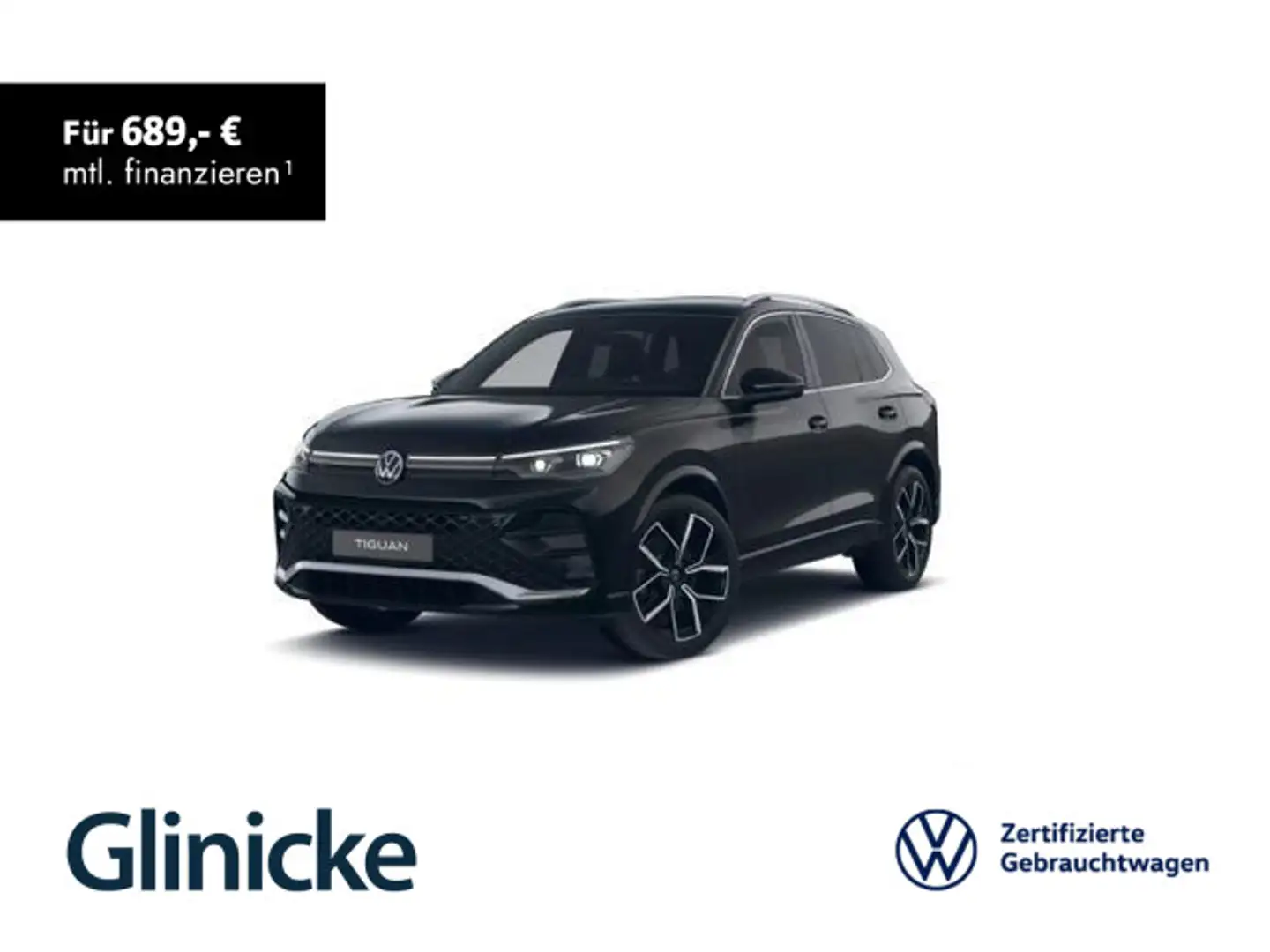 Volkswagen Tiguan R-Line 2.0 TDI 4M AHK/StHz/360/HuD/h&k/Na Schwarz - 1