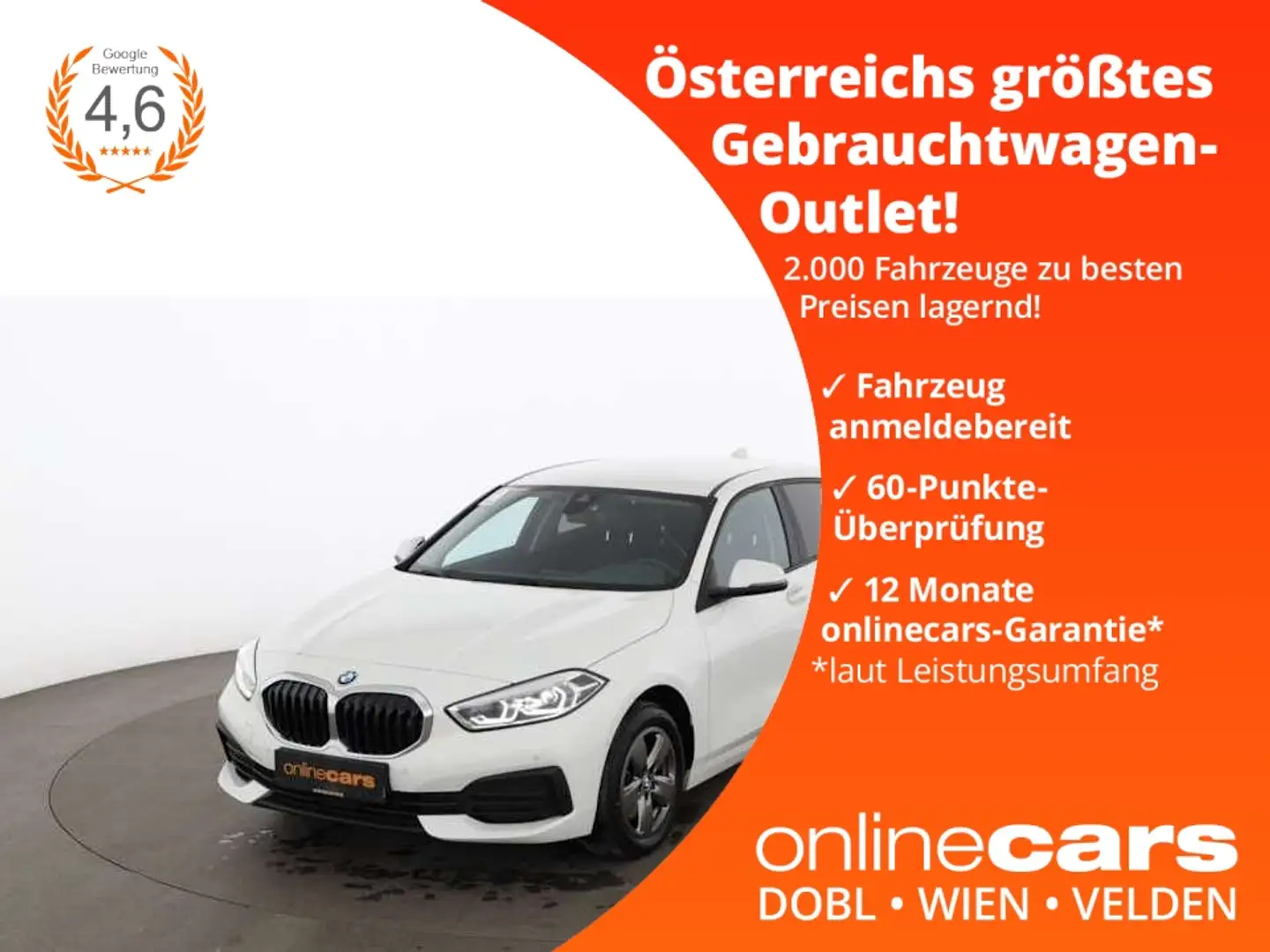 BMW 116 d Advantage Aut LED NAVI R-CAM ASSIST SITZHZG Fehér - 1