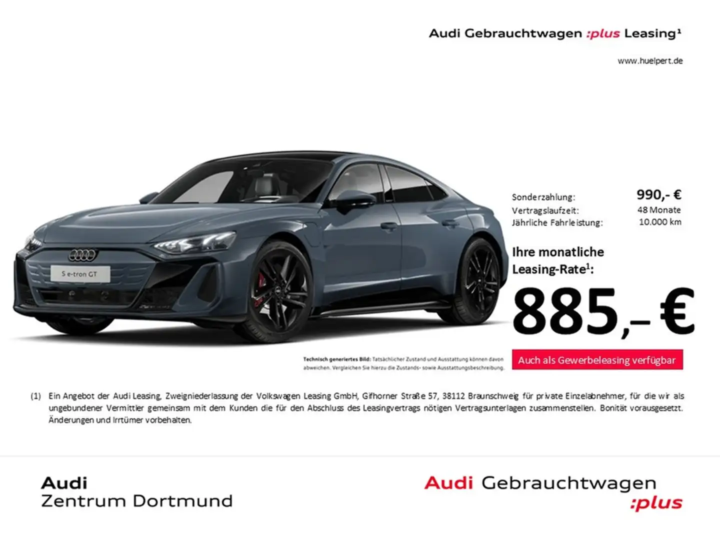 Audi e-tron GT quattro PANO B&O 360°CAM ACC LM21 Grau - 1