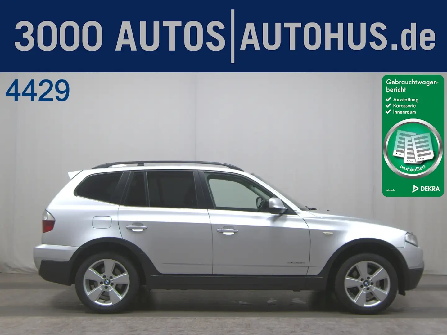 BMW X3 xDrive35d T-Leder Xenon HiFi Silber - 1