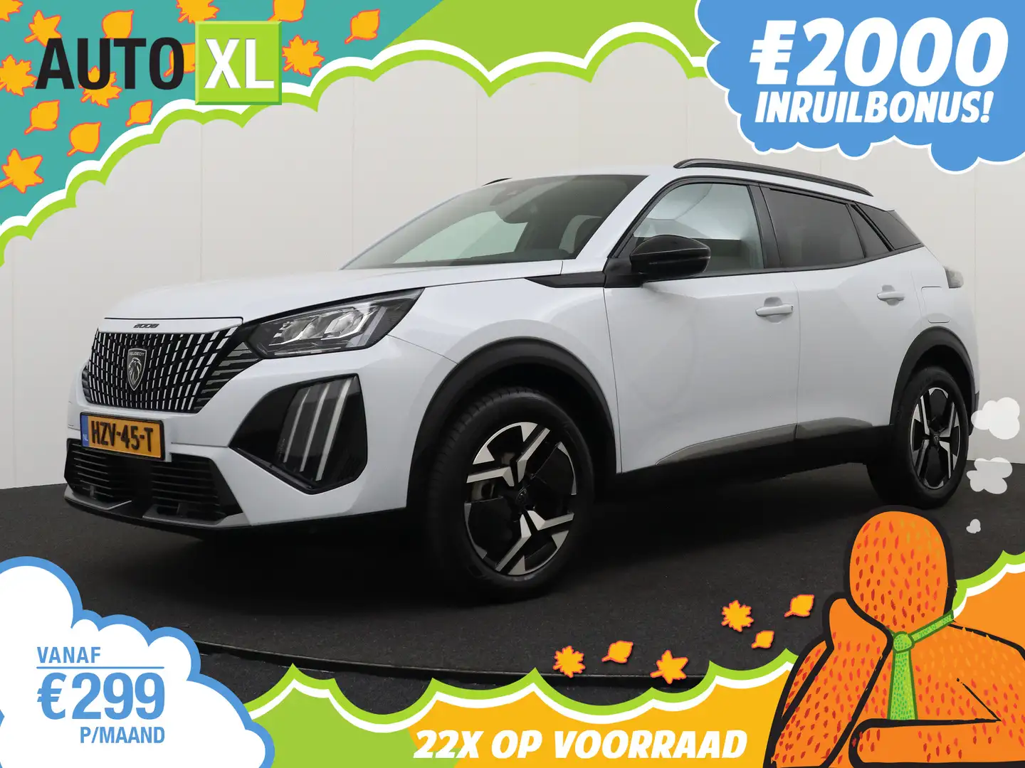 Peugeot 2008 1.2T 131 PK Aut. Allure Camera Navi Half-Leder Cli Blanc - 1