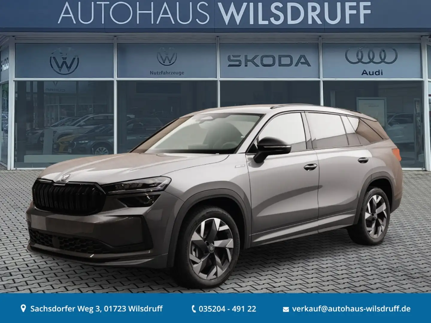 Skoda Kodiaq 1.5 TSI Sportline AHK Matrix ACC Kessy Grau - 1