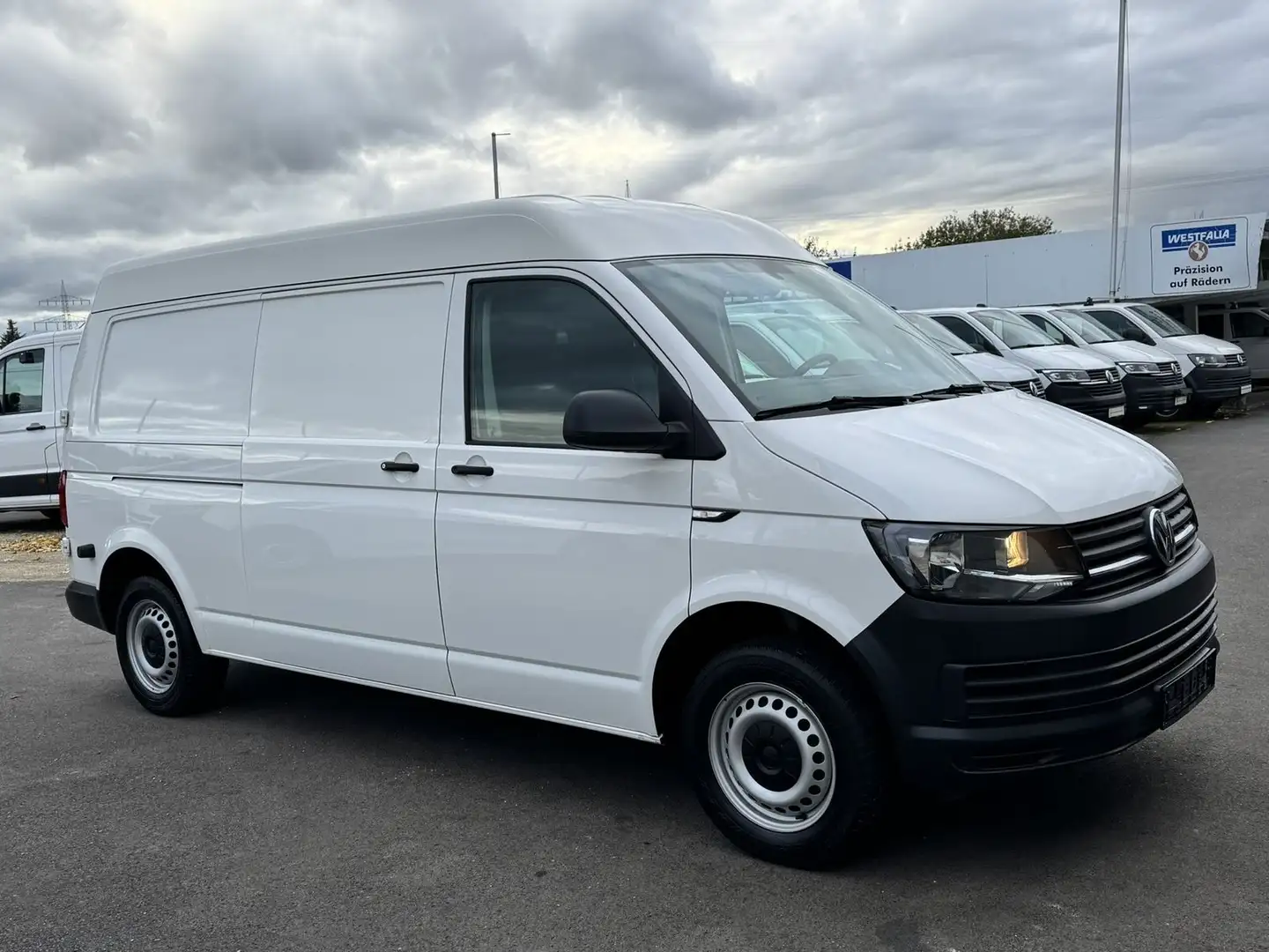 Volkswagen T6 Transporter Kasten TDI LR Hoch Klima*Tempomat Weiß - 2