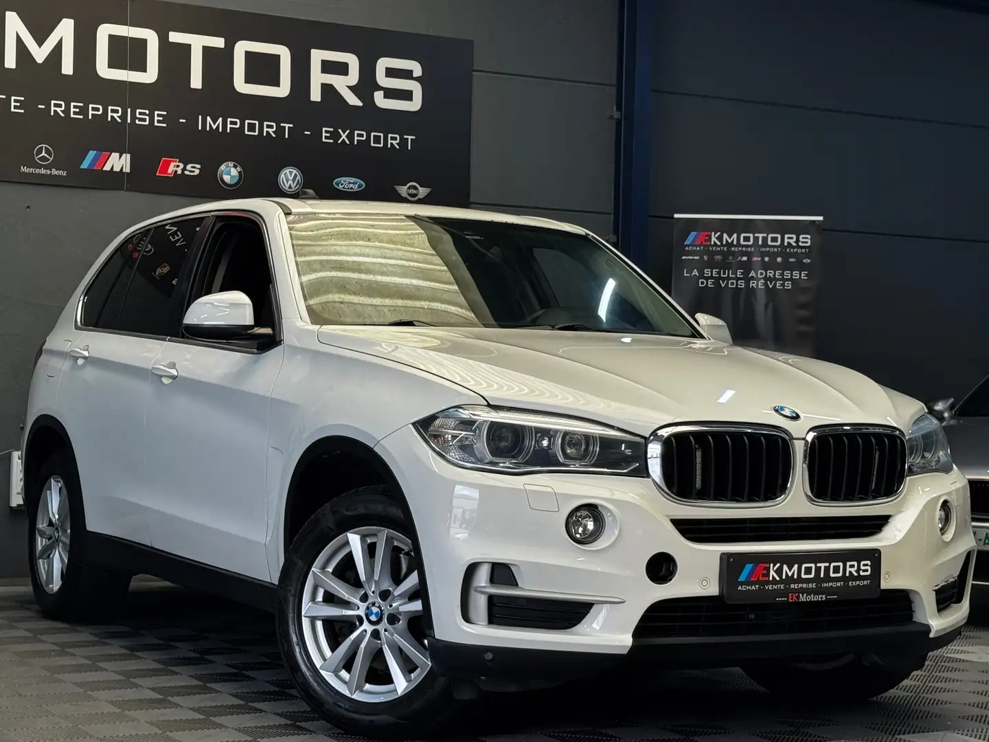 BMW X5 *ACC*CUIR*NAVI PRO*SHIFT*IDRIVE*LED Wit - 1