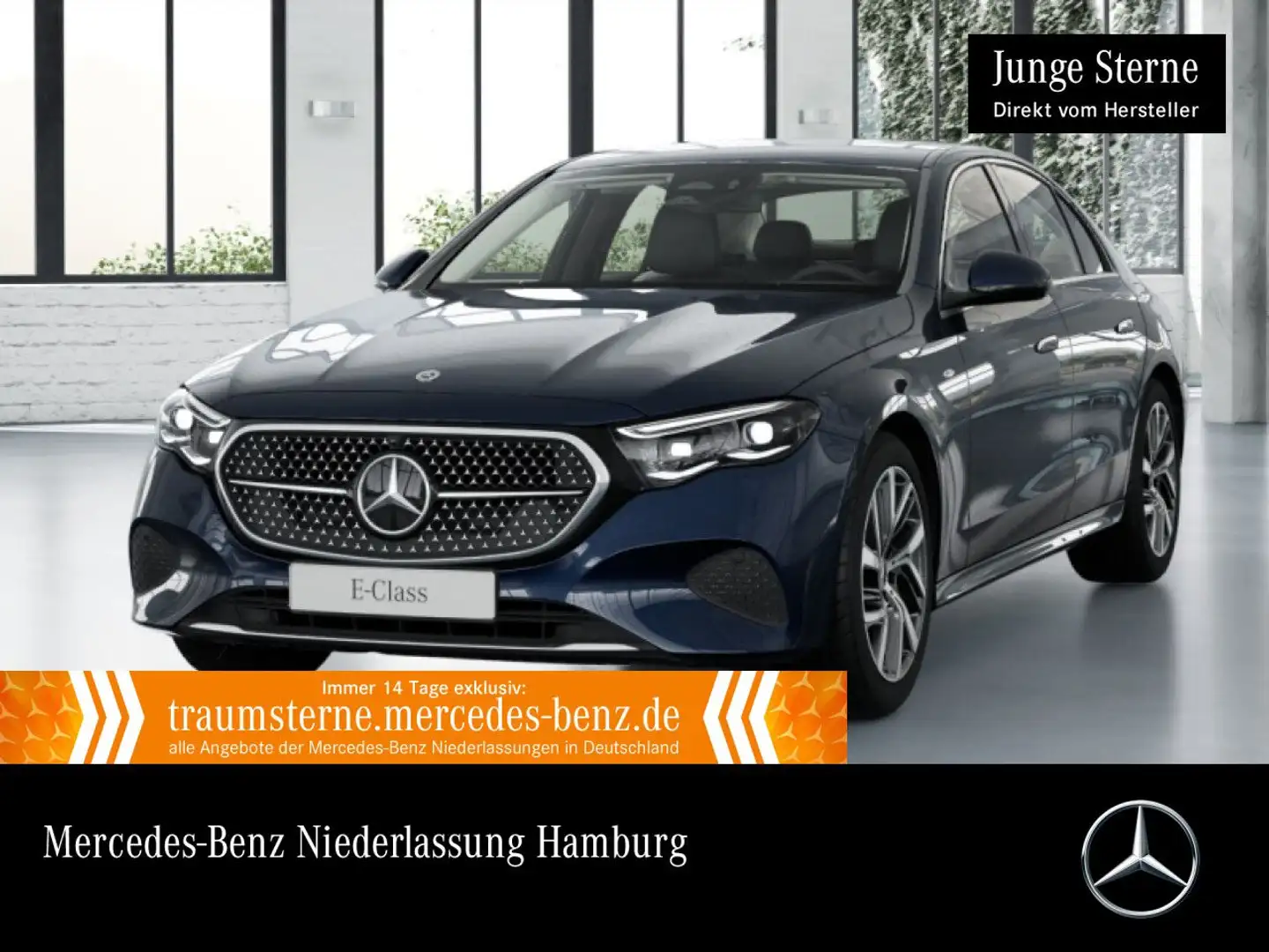 Mercedes-Benz E 300 e Hybrid Avantgarde 360° Distr. Spurhalt-Ass Blau - 1