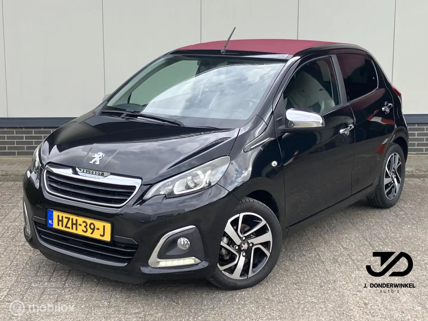 Peugeot 108 1.2 90PK Allure Cabrio Clima Stoelverw. Historie Zwart - 1