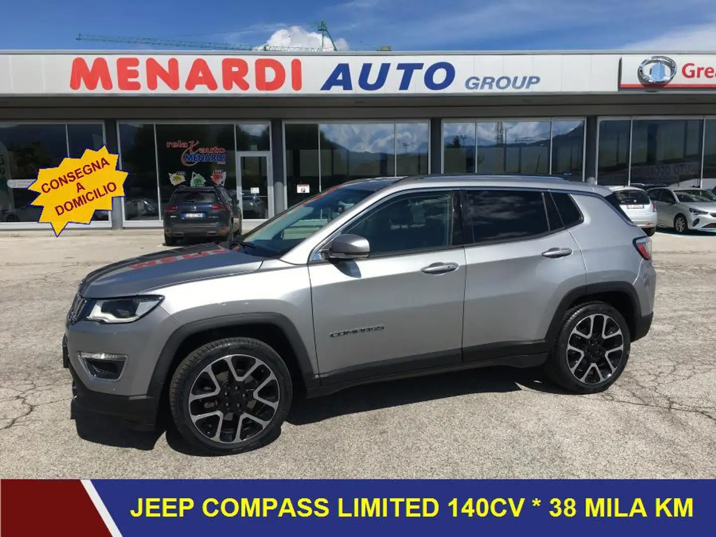 Jeep Compass 1.4 M.Air 140cv Limited CERCHI 19"+NAVI 37 MILA K Grijs - 1