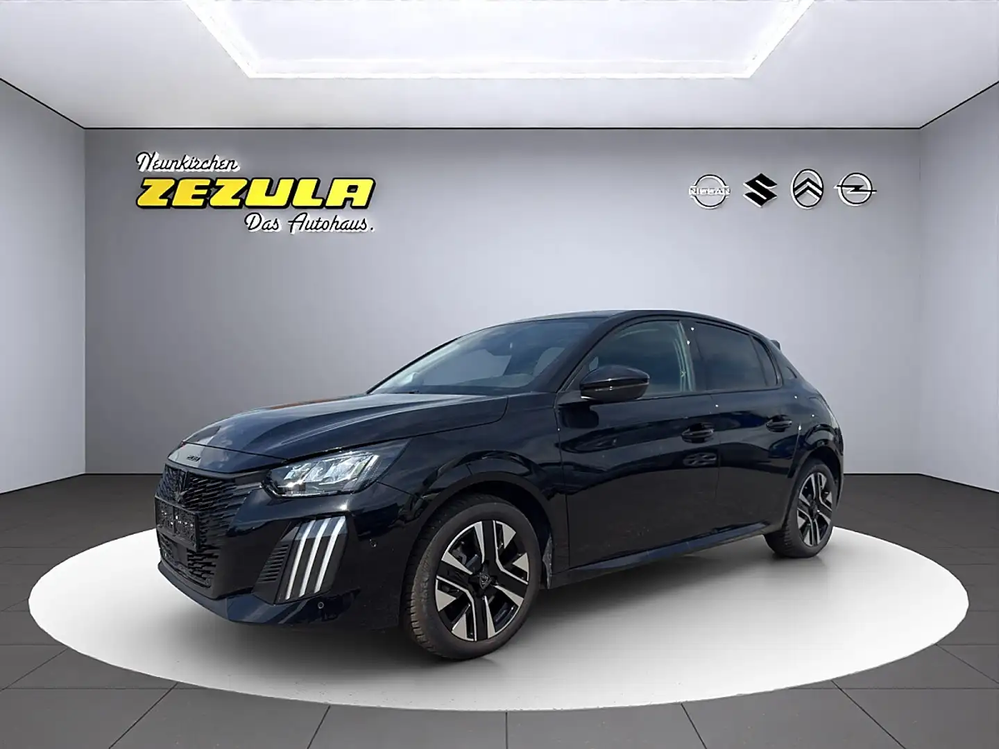 Peugeot 208 Hybrid 100 e-DCS6 Allure Schwarz - 1