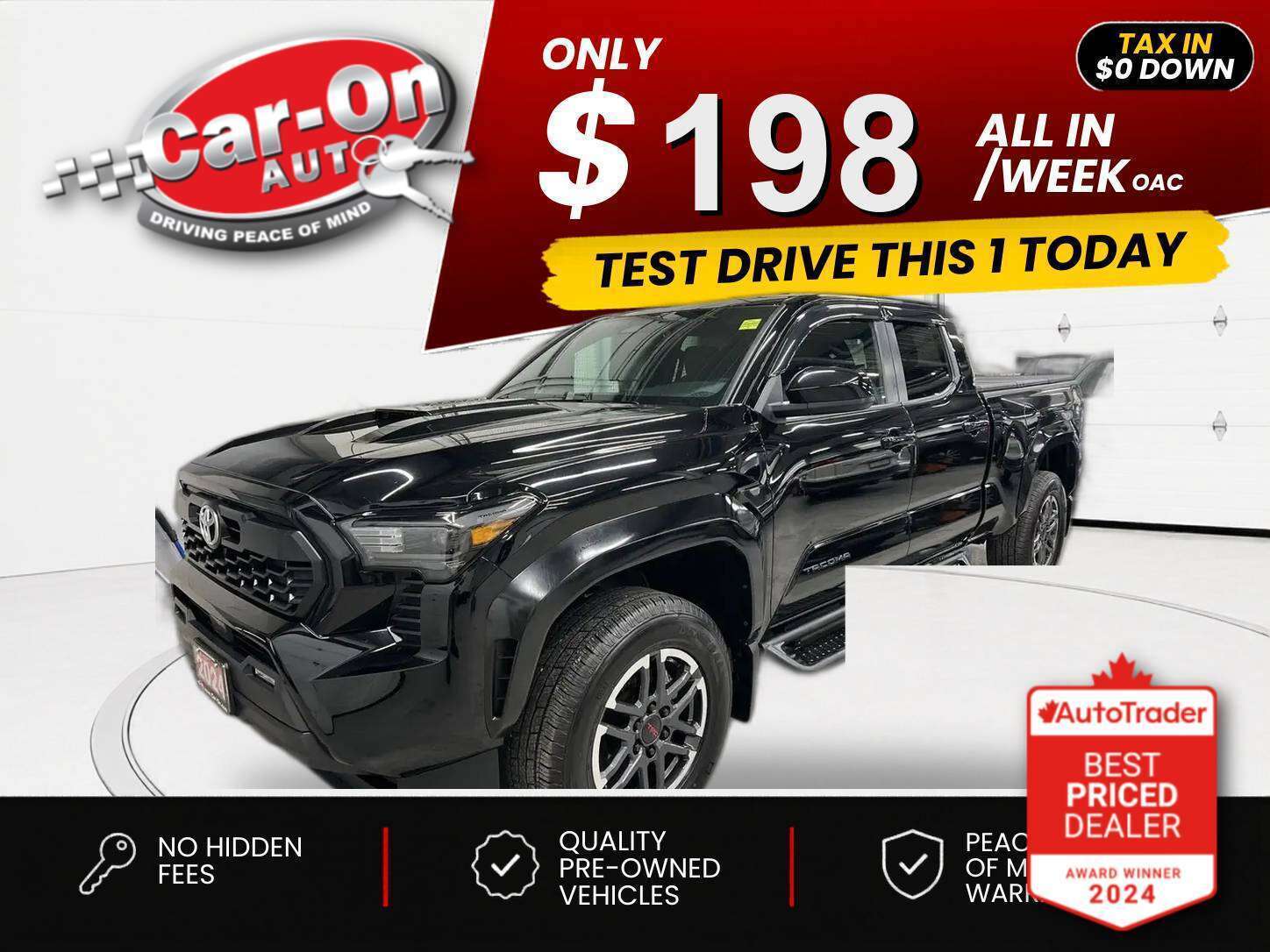 Black 2024 Toyota Tacoma Pickup Truck  Automatic