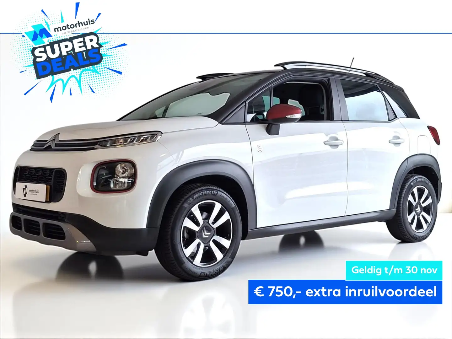 Citroen C3 Aircross 1.2 PureTech 110pk S&S C-Series NAVI PDC TREKHAAK Blanc - 1